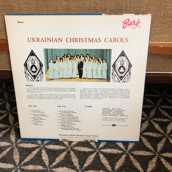 60's/70's "Ukrainian Christmas Carols" Album - Ukrainian Christmas Record Vinyl - Picture 2 of 9